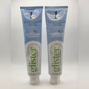 Amway Glister Plant-Based Toothpaste Lot of 2 NEW Sealed 200g NWT